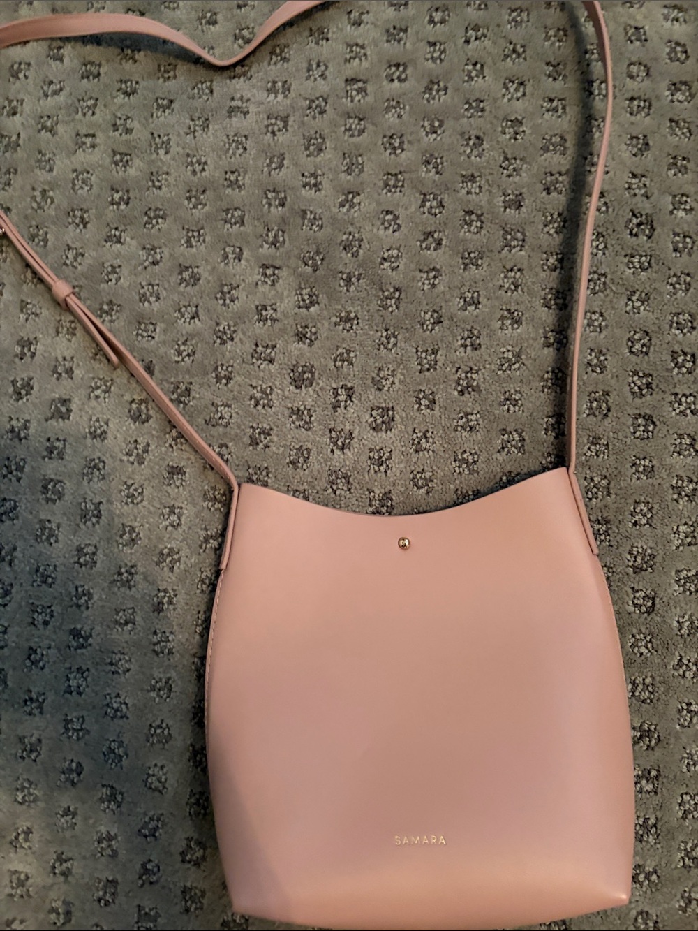 SAMARA Blush Pink Minimalist Crossbody Bag